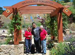 Beijing-based Canine Search Specialist Zhong Sheng with SDF Executive Director Debra Tosch and Founder Wilma Melville 