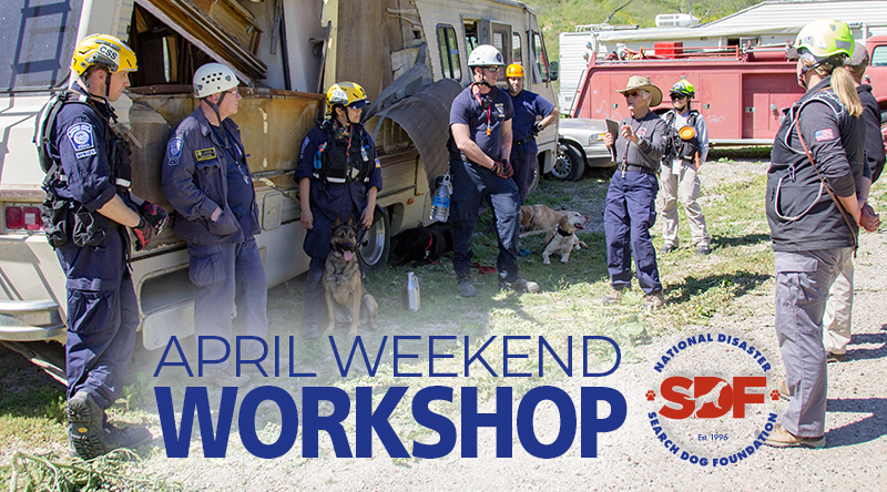 Search Teams from across the country come to the NTC for SDF hosted US&R training workshop in April